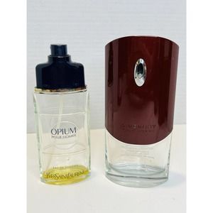 Opium Pour Homme Yves Saint Laurent YSL + Givenchy Empty 3.3 oz EDT Spray Men